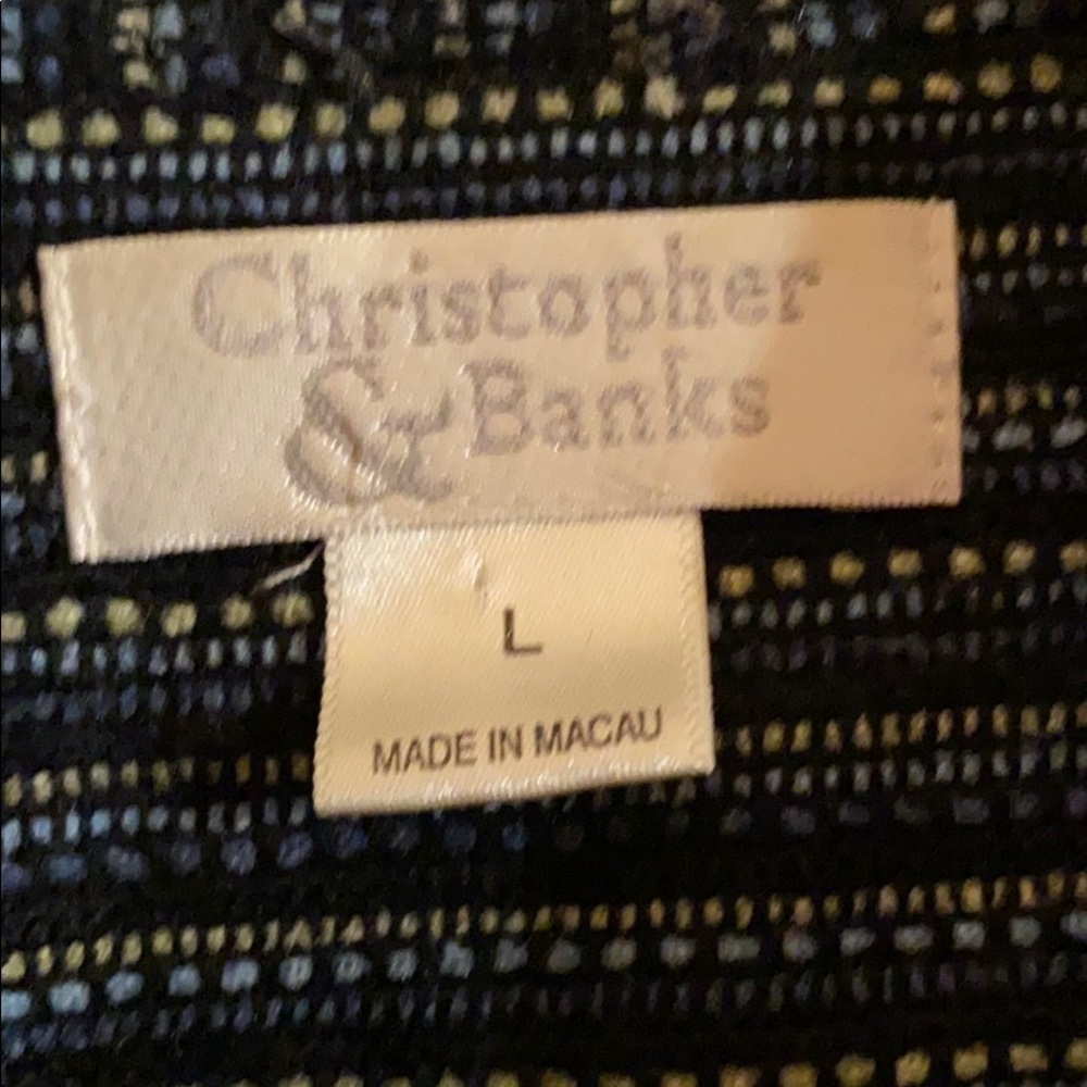 Christopher & Banks Zip Up Jacket Large - Picture 3 of 4